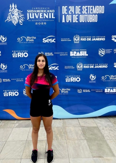 FRANCISCA PEINADO, DEL CN TÀRRACO, PARTICIPA AL CAMPIONAT SUDAMERICÀ JUVENIL DE NATACIÓ